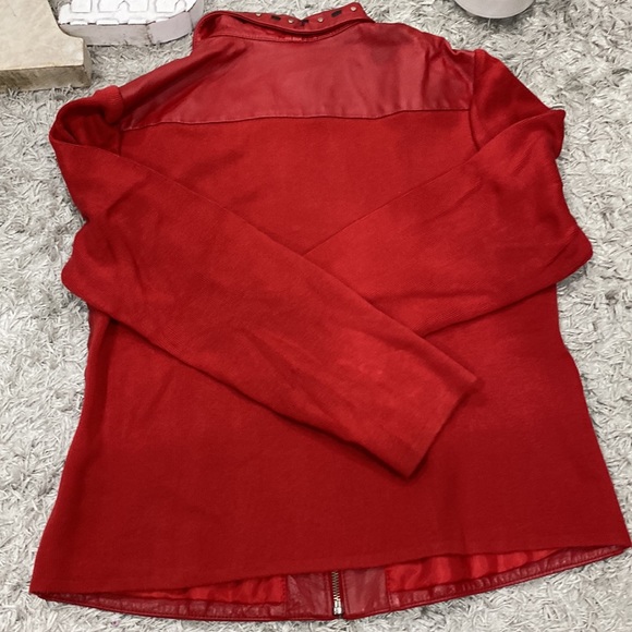 Nygard Womens Vintage Leather & Knit Jacket - Picture 6 of 6